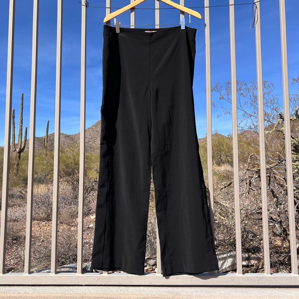 BLACK LABEL By Chico’s Women’s Dress Pants Size 14 Color Black Side Zipper